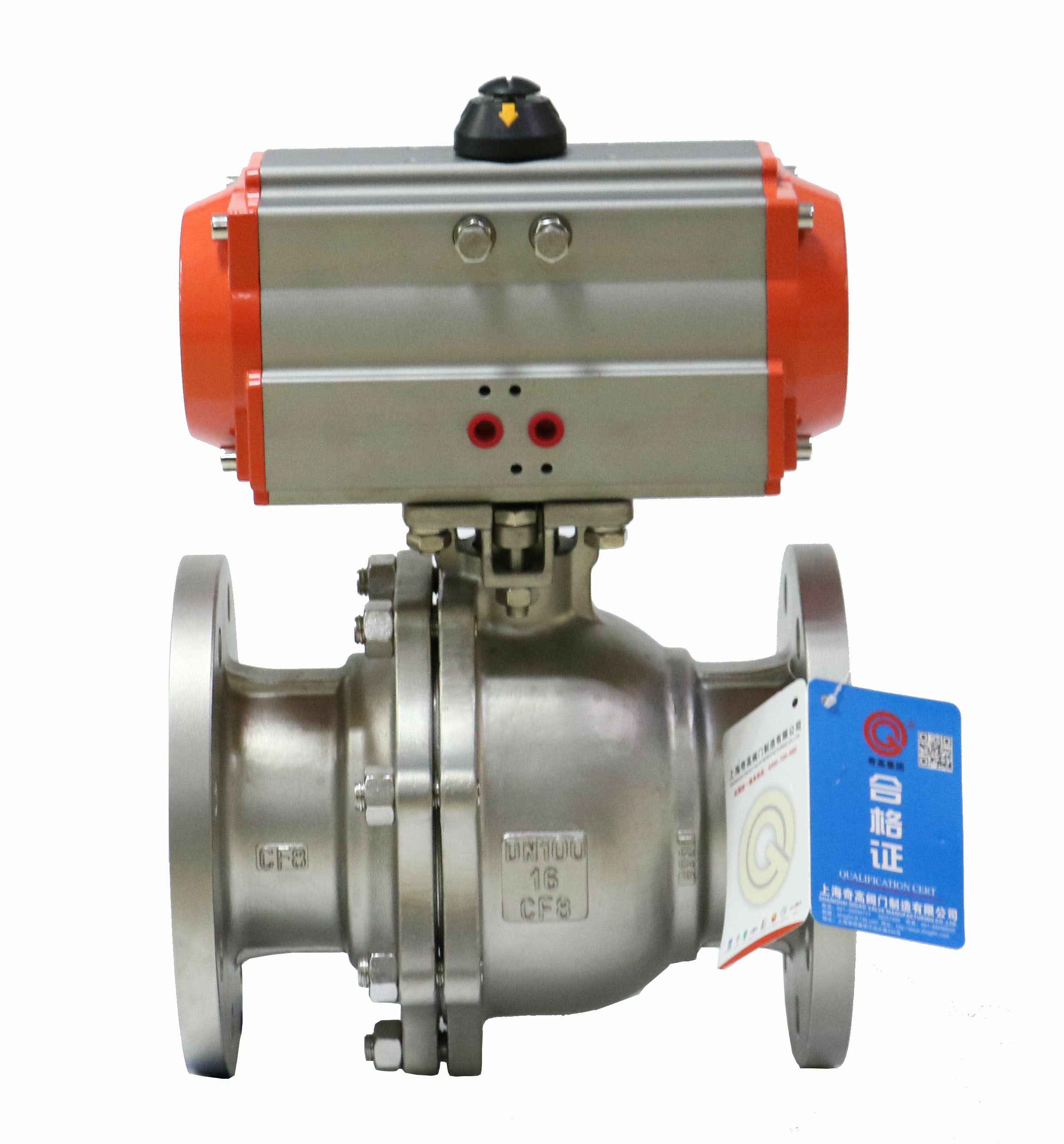 气动法兰球阀 气动法兰球阀